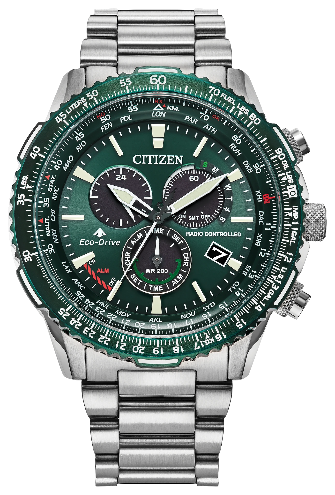 Promaster Air A-T Green Dial Stainless Steel Bracelet CB5004-59W